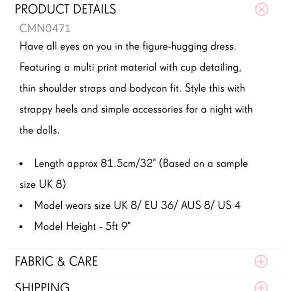 NWT PrettyLittleThing Multi Print Mesh Cup Detail Ruched Bodycon Dress Sz 0 - Picture 12 of 13